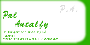 pal antalfy business card